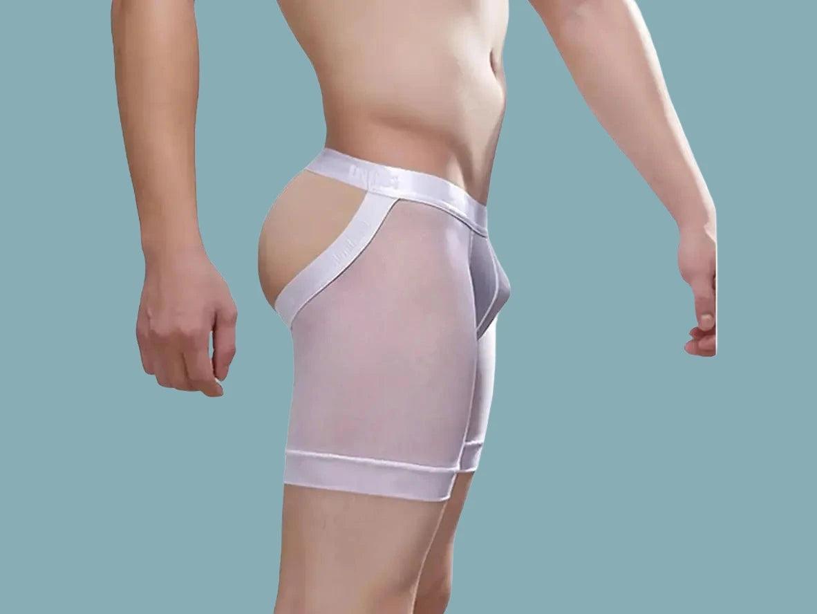 Rear Exposure — Open Butt Gay Boxer Briefs