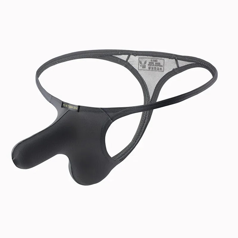 Titanium Flex — Low-Rise Contoured Bulge Pouch Gay Thongs