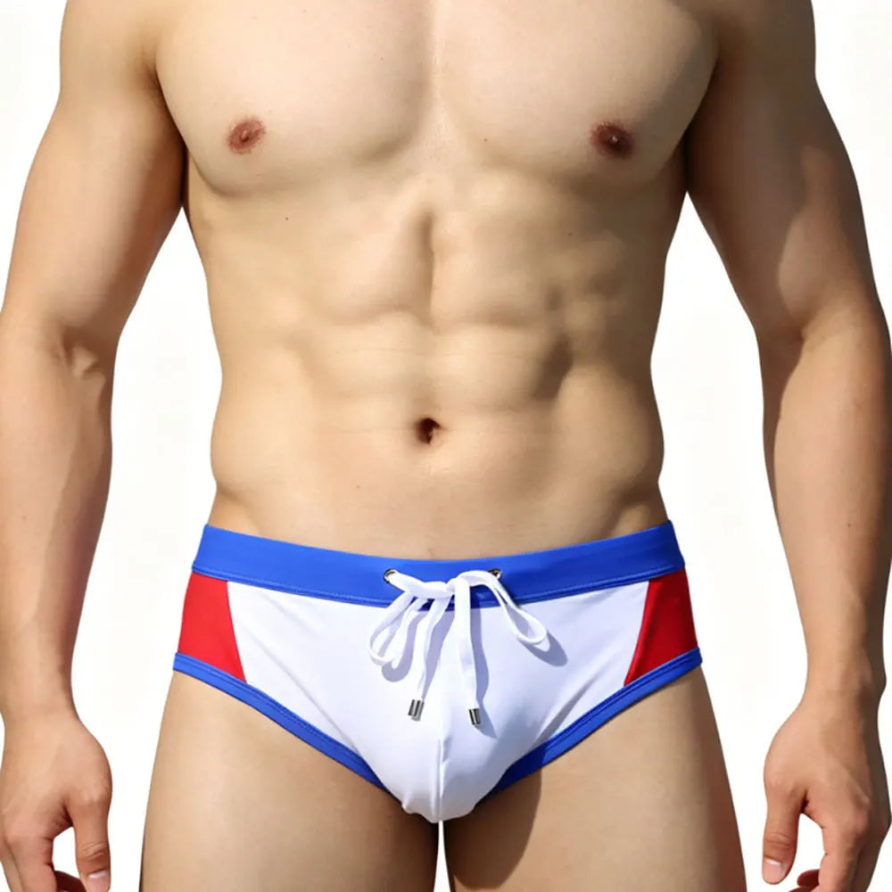 Pro-Stream — UXH Color-Block Panel Gay Swim Briefs
