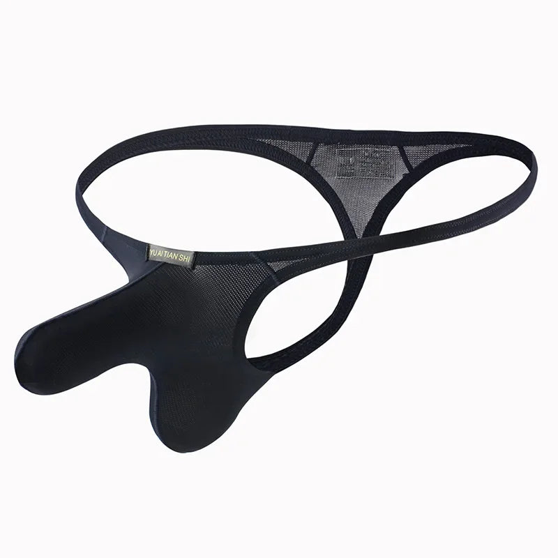 Titanium Flex — Low-Rise Contoured Bulge Pouch Gay Thongs