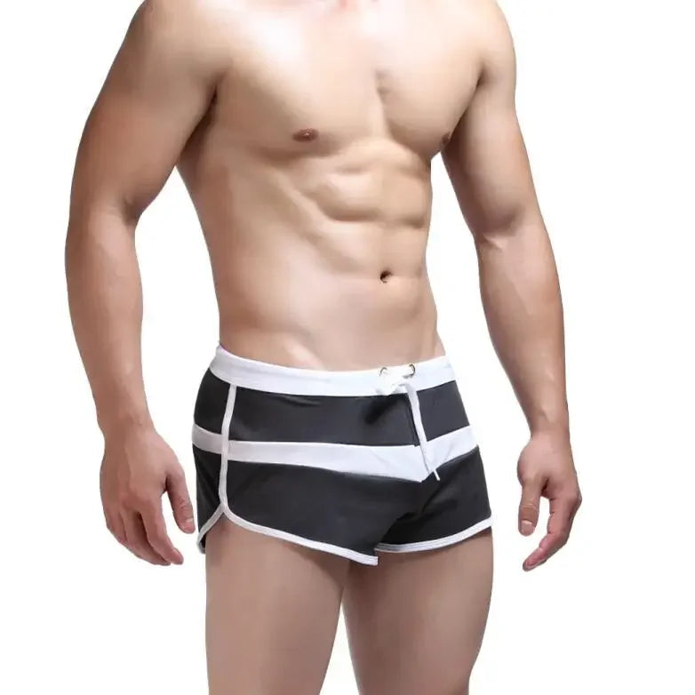 Hydro-Mesh — Retro Striped Gay Swim Trunks