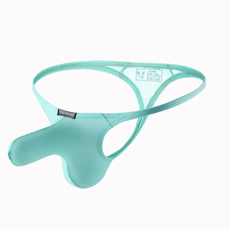 Titanium Flex — Low-Rise Contoured Bulge Pouch Gay Thongs