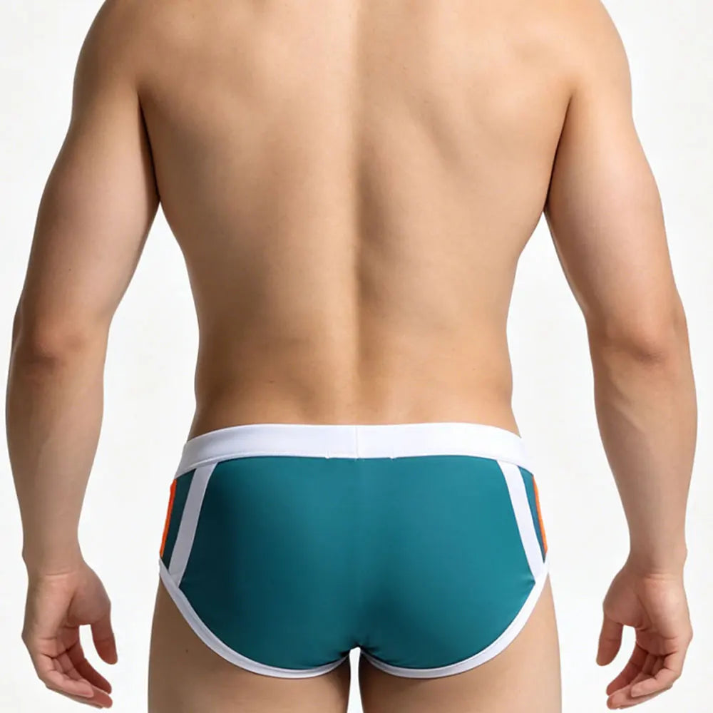 Pro-Stream — UXH Color-Block Panel Gay Swim Briefs