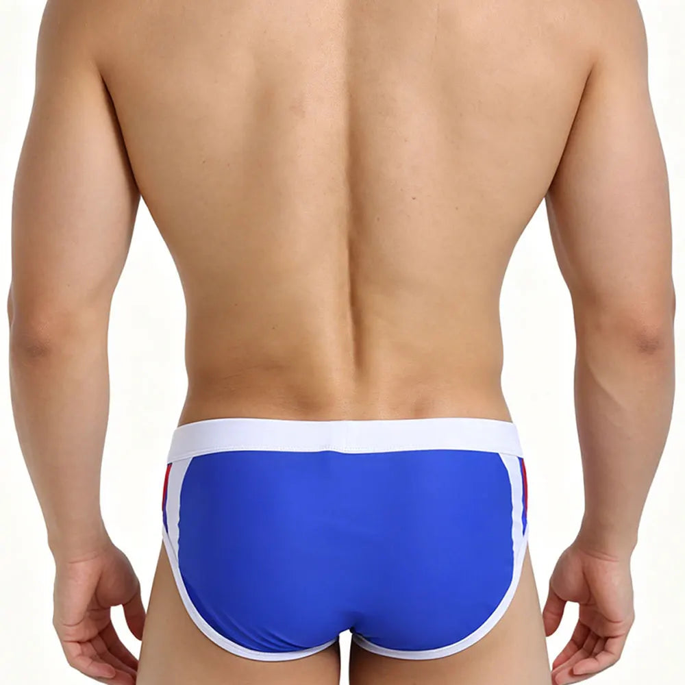 Pro-Stream — UXH Color-Block Panel Gay Swim Briefs
