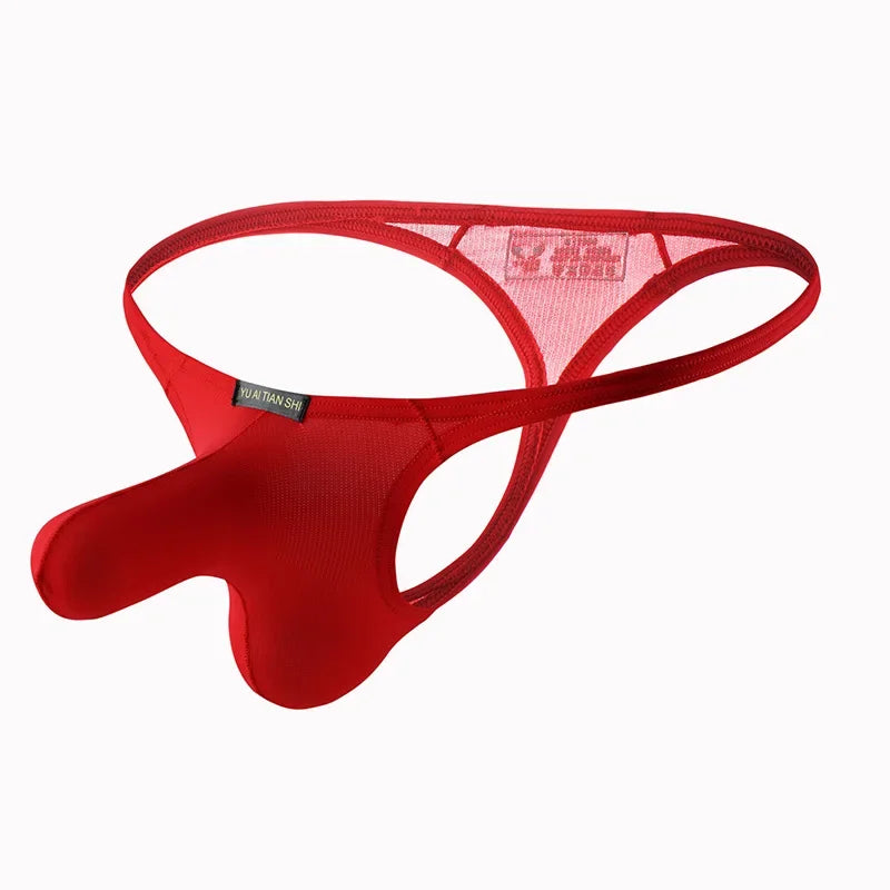 Titanium Flex — Low-Rise Contoured Bulge Pouch Gay Thongs