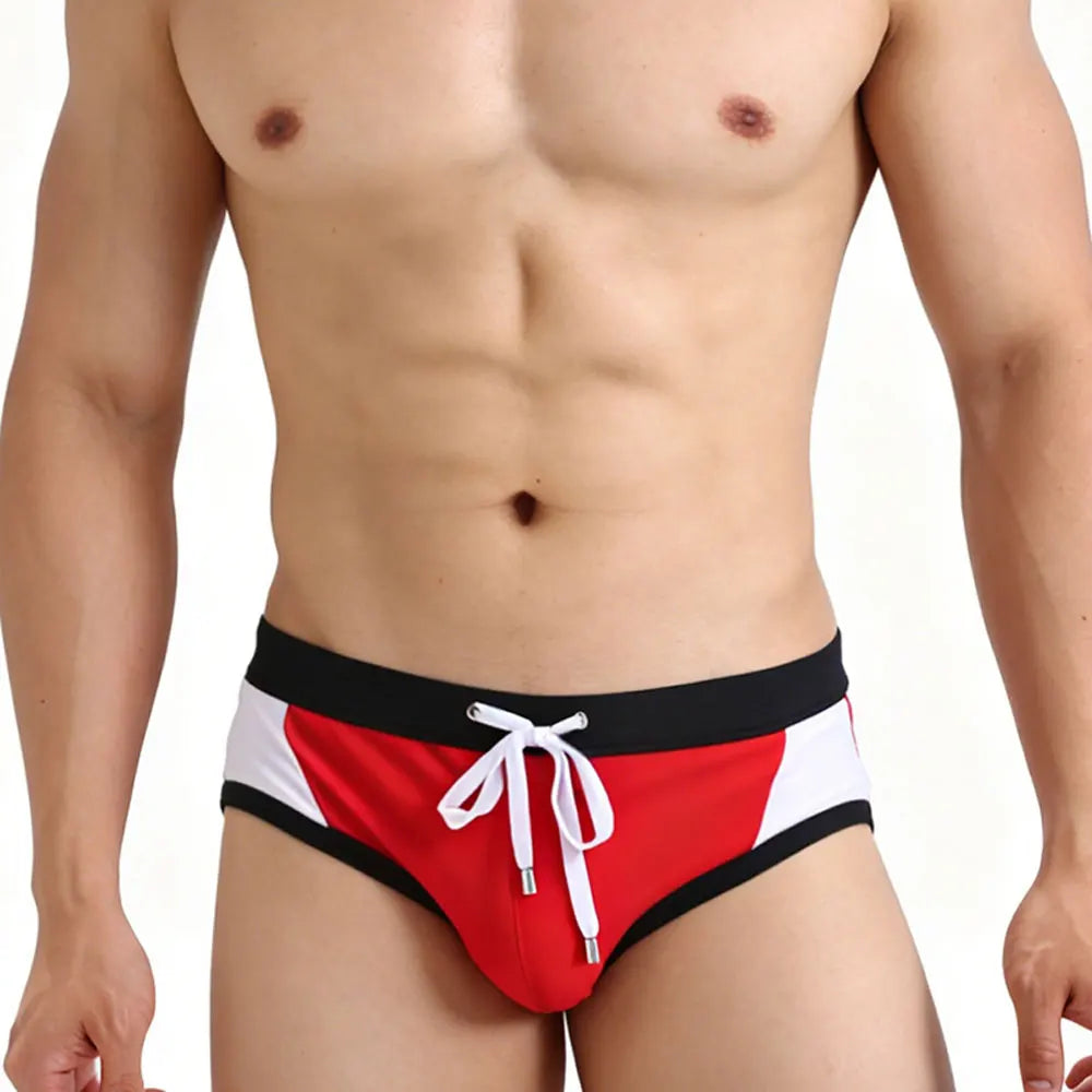 Pro-Stream — UXH Color-Block Panel Gay Swim Briefs