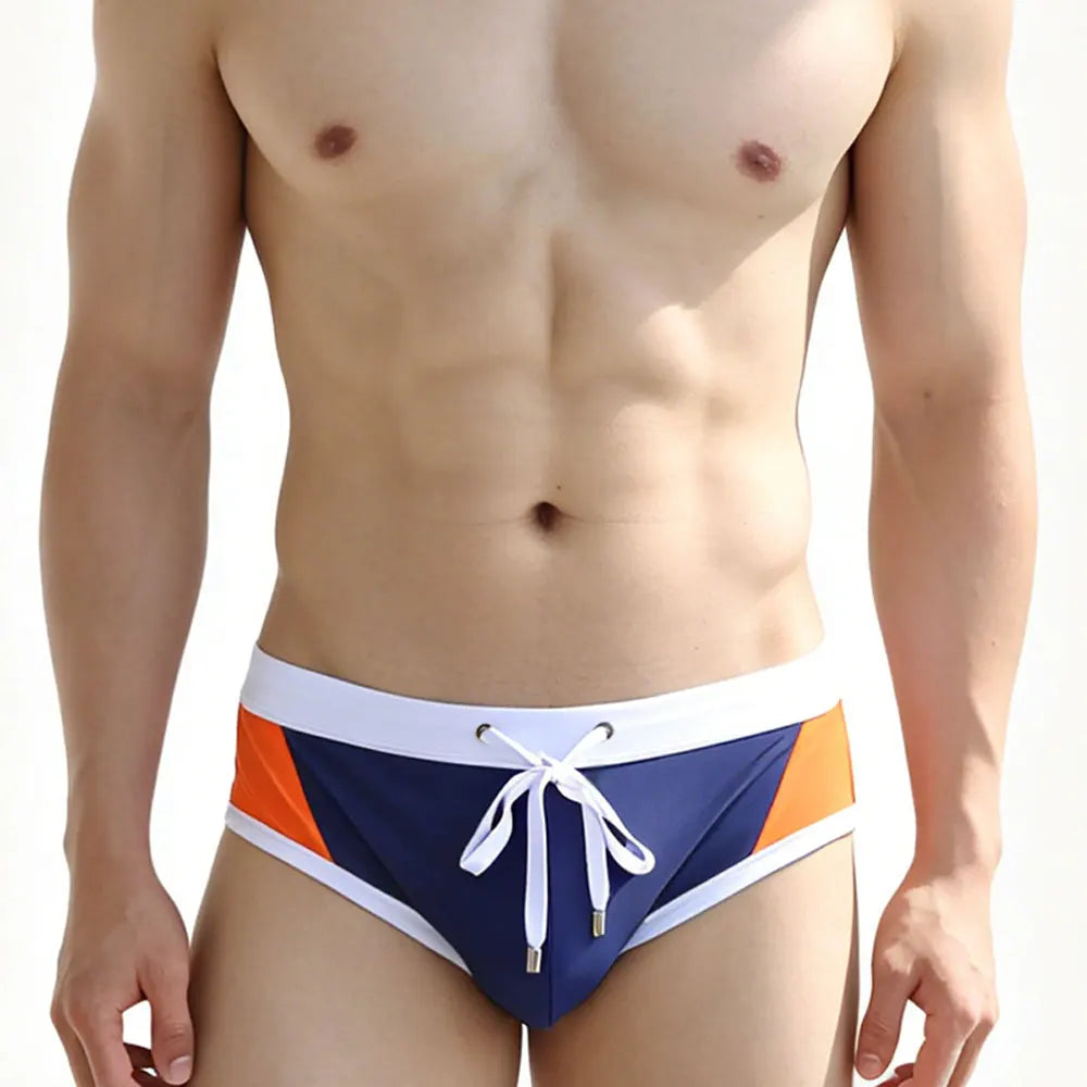 Pro-Stream — UXH Color-Block Panel Gay Swim Briefs