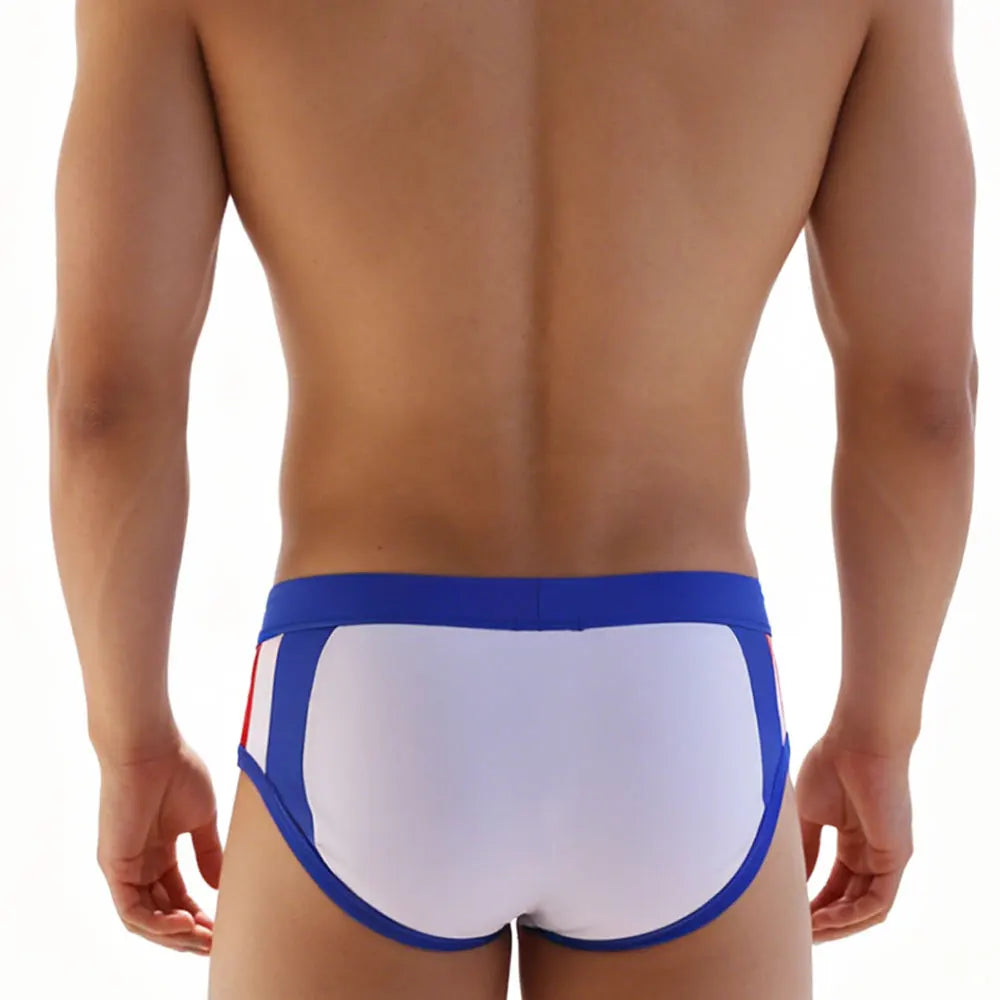 Pro-Stream — UXH Color-Block Panel Gay Swim Briefs
