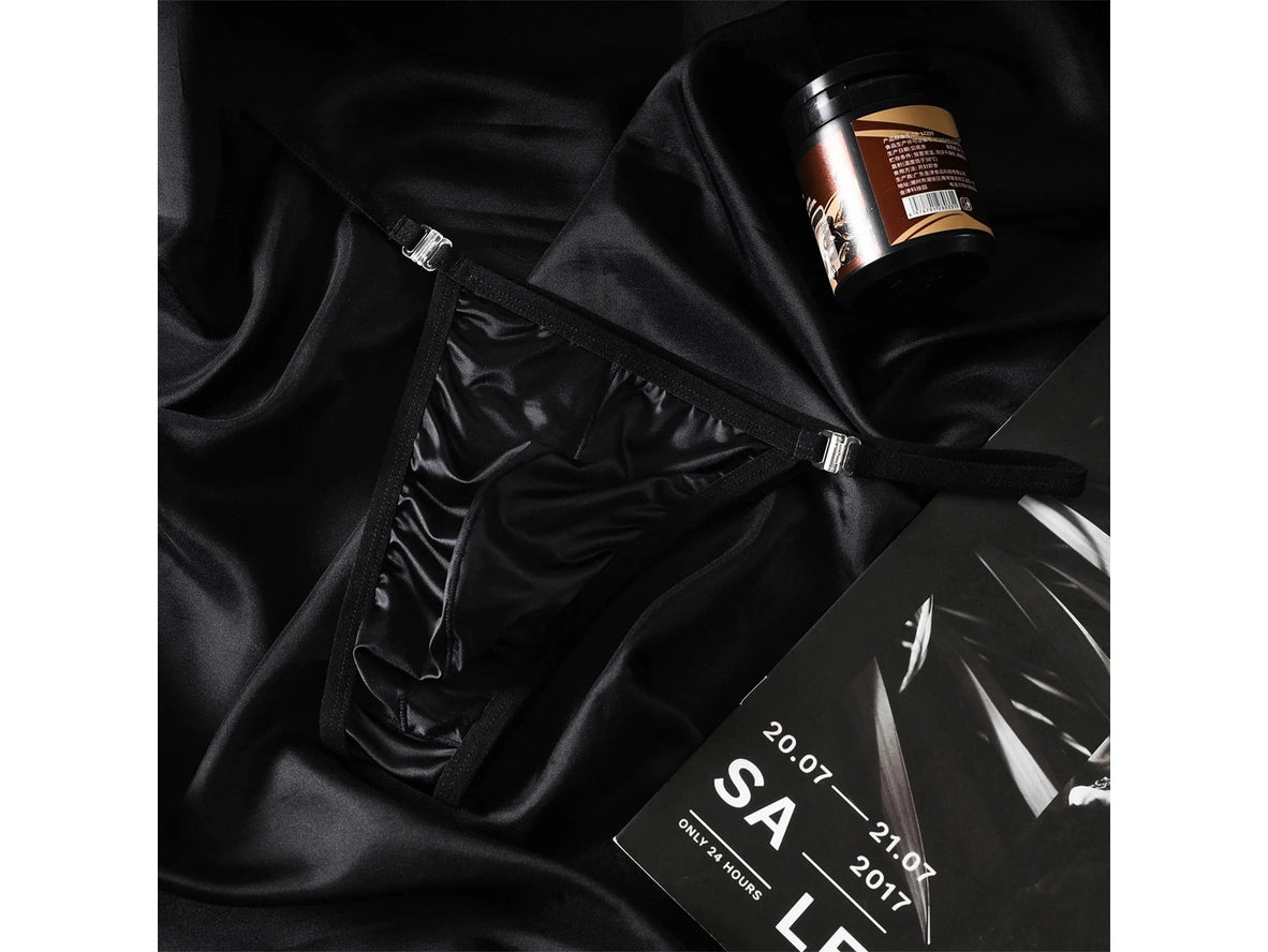 Satin Luxe — Detachable Buckle Gay Thong