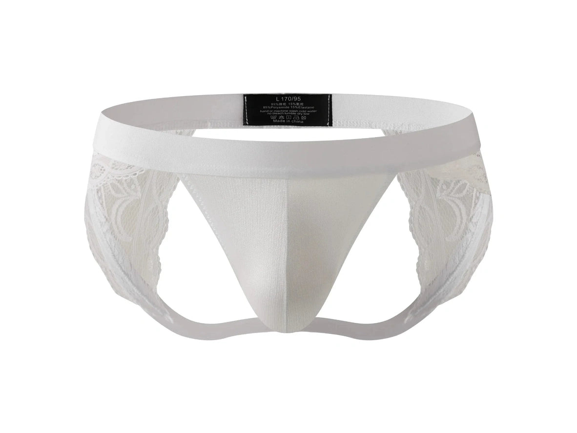 Siren Lace — Open-Back Bulge Pouch Gay Jockstrap