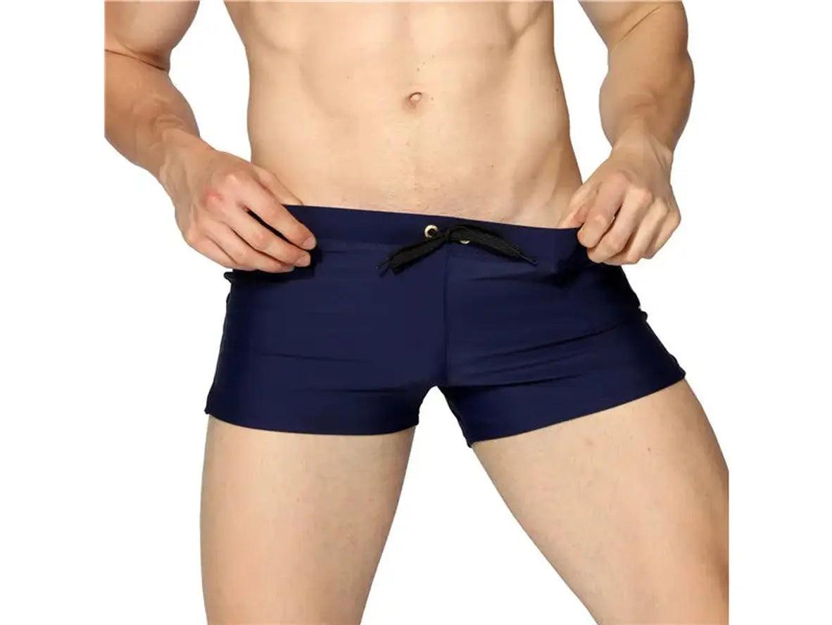 Sleek Cut – Low-Rise Gay Swim Trunks