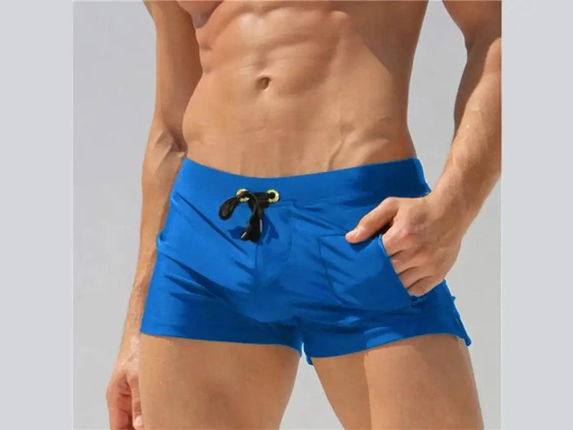 Sleek Cut – Low-Rise Gay Swim Trunks