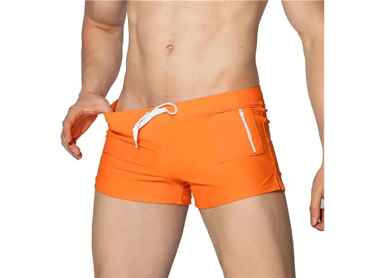 Sleek Cut – Low-Rise Gay Swim Trunks