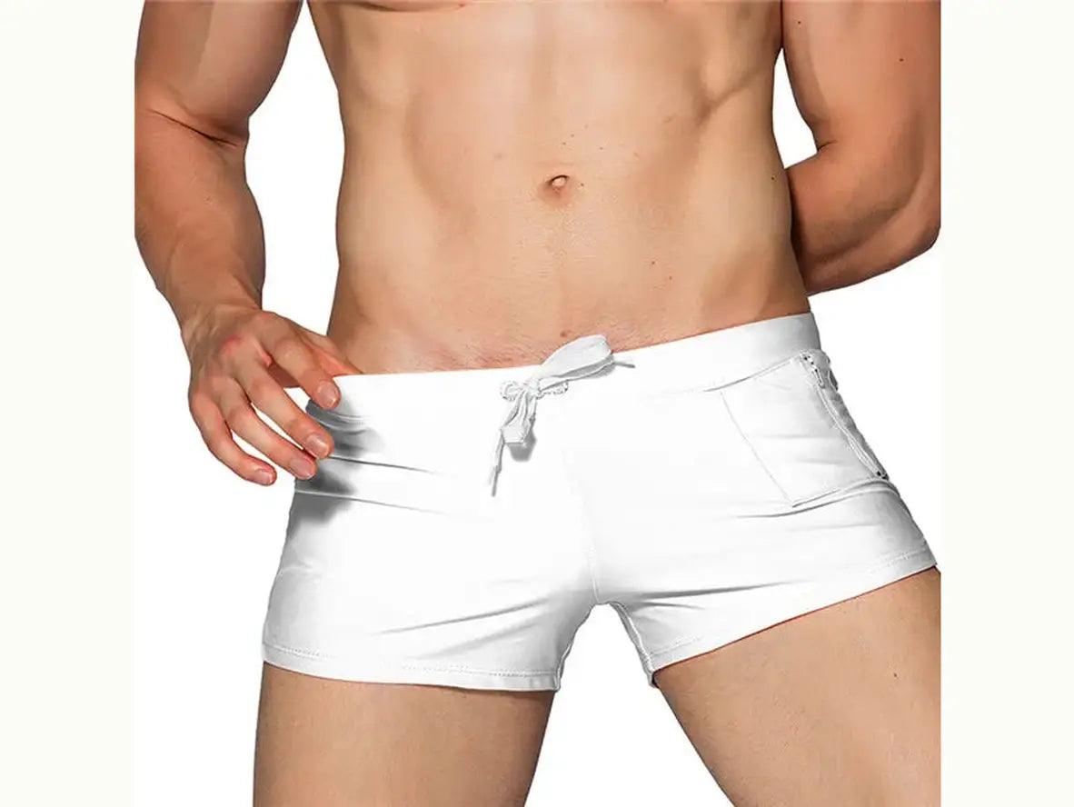 Sleek Cut – Low-Rise Gay Swim Trunks
