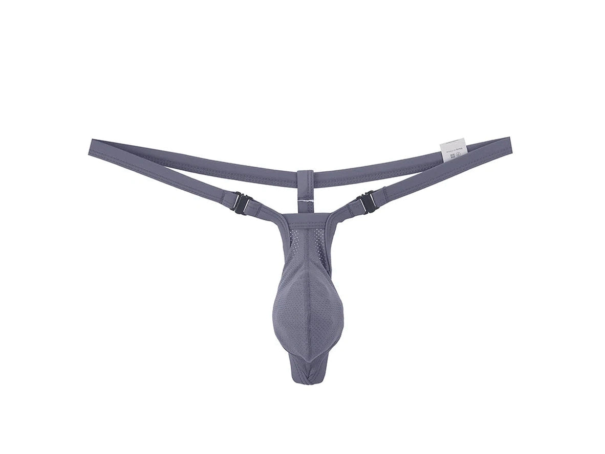Split Strap – Under Moon Buckle Mesh Gay G-Strings