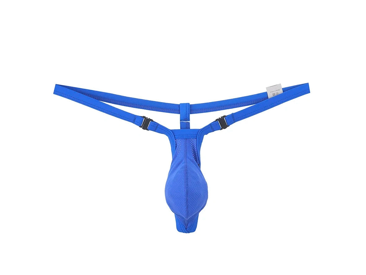 Split Strap – Under Moon Buckle Mesh Gay G-Strings