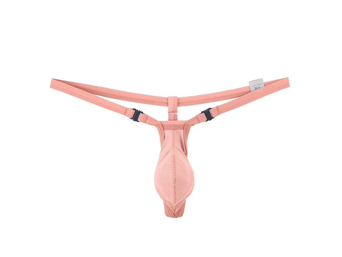 Split Strap – Under Moon Buckle Mesh Gay G-Strings