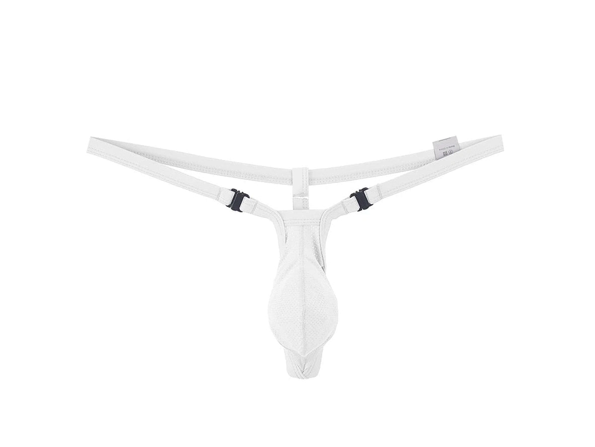 Split Strap – Under Moon Buckle Mesh Gay G-Strings