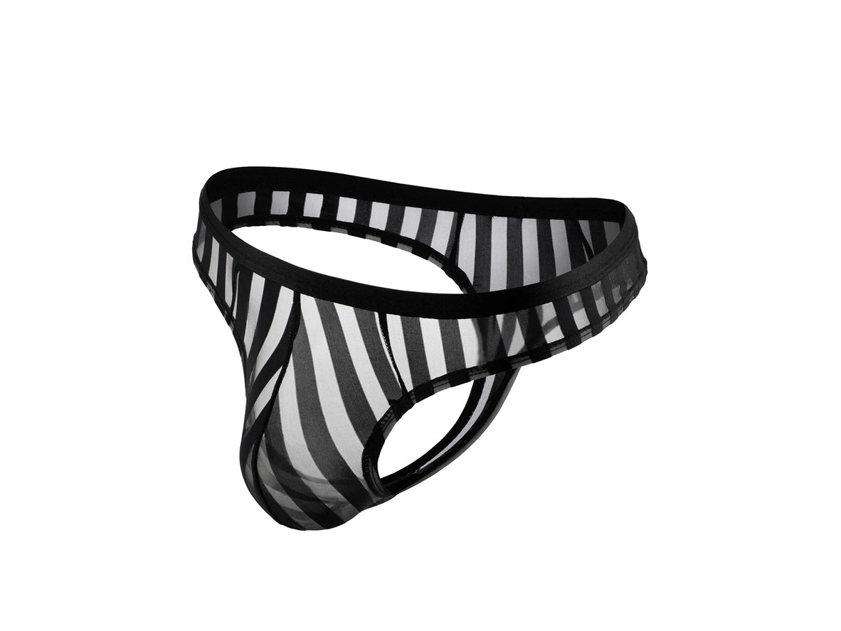 Stripe Tease – Sheer Mesh Gay Thong