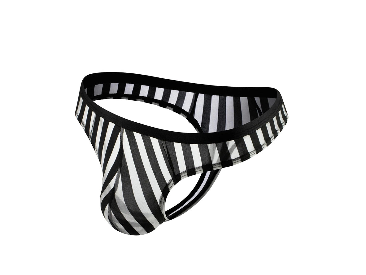 Stripe Tease – Sheer Mesh Gay Thong