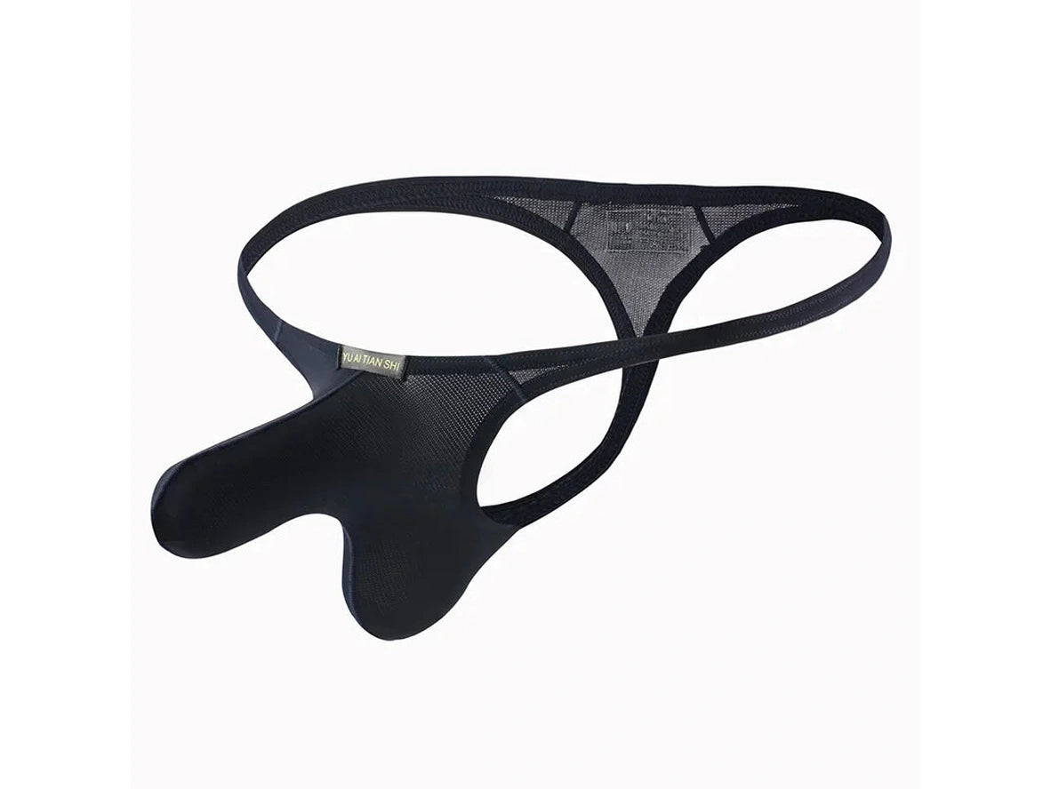 Titanium Flex — Low-Rise Contoured Bulge Pouch Gay Thongs