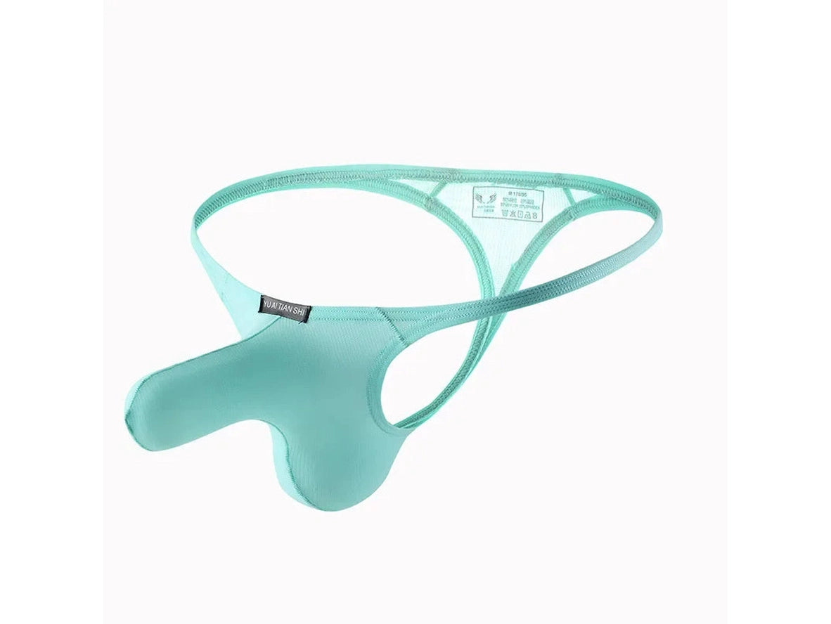 Titanium Flex — Low-Rise Contoured Bulge Pouch Gay Thongs