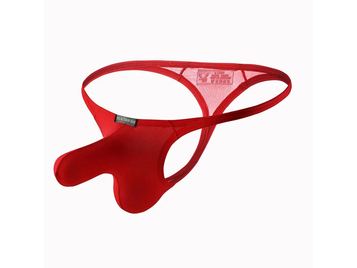 Titanium Flex — Low-Rise Contoured Bulge Pouch Gay Thongs