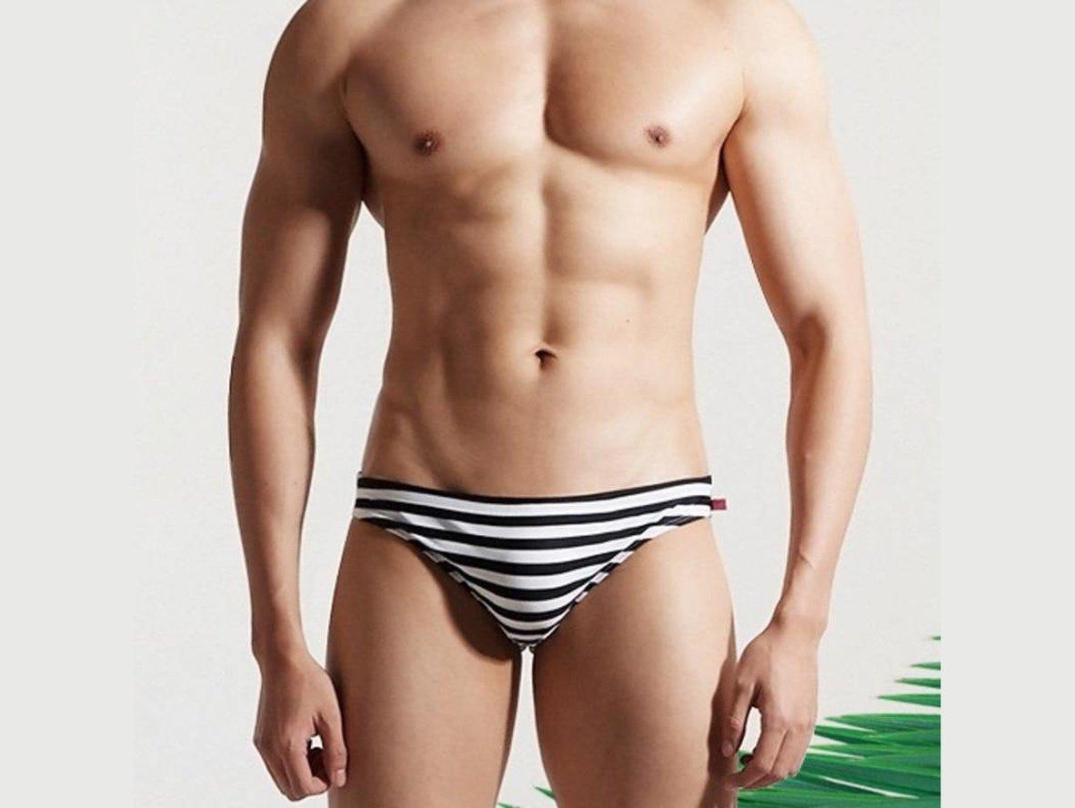 Classic Stripe – DESMIIT Gay Swim Briefs