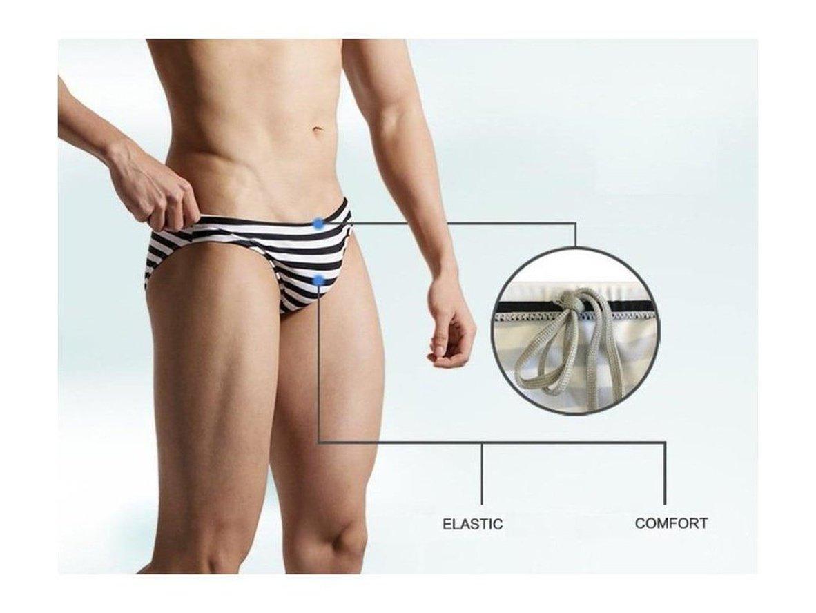 Classic Stripe – DESMIIT Gay Swim Briefs