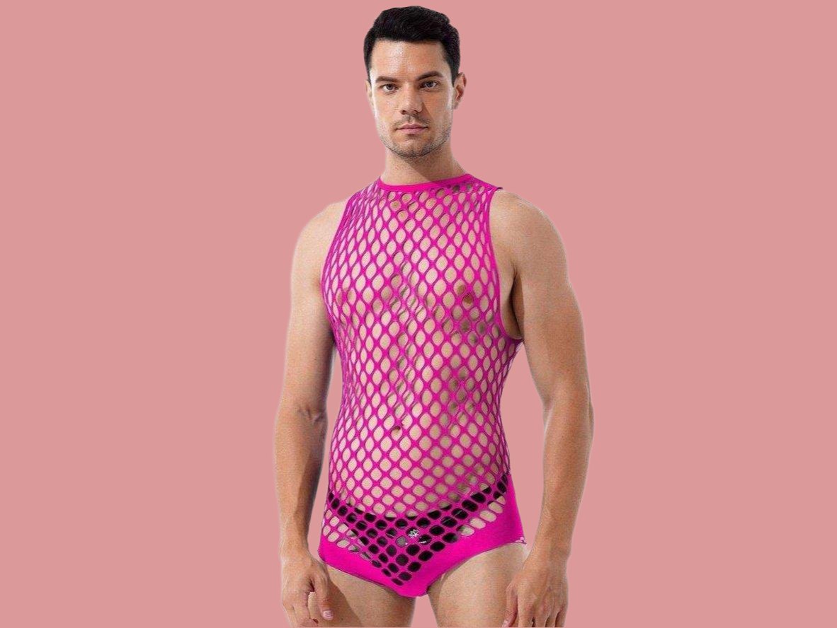 Club Mesh – Sleeveless Gay Bodysuit