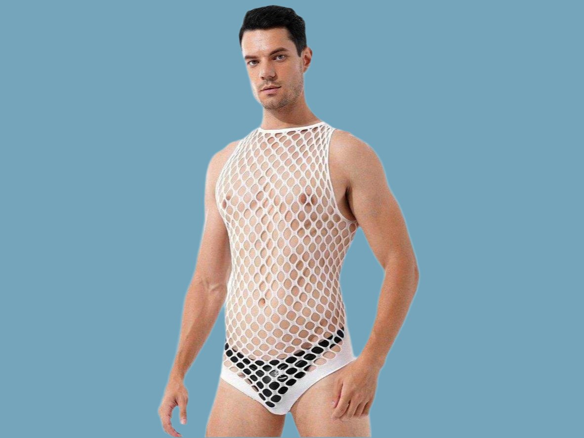 Club Mesh – Sleeveless Gay Bodysuit