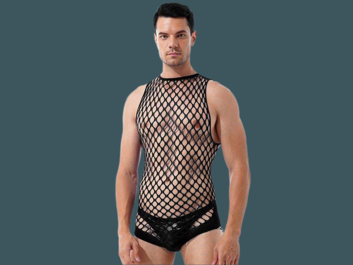 Club Mesh – Sleeveless Gay Bodysuit