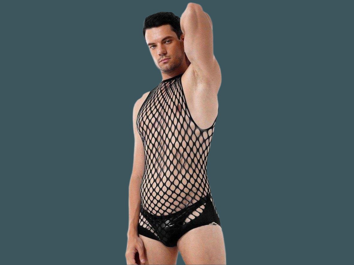Club Mesh – Sleeveless Gay Bodysuit