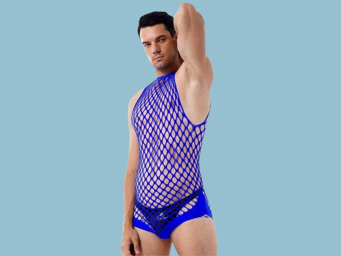 Club Mesh – Sleeveless Gay Bodysuit
