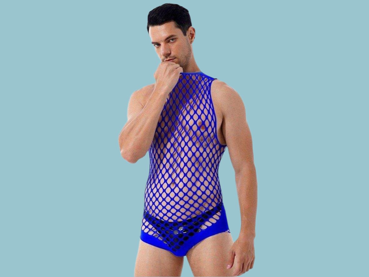 Club Mesh – Sleeveless Gay Bodysuit