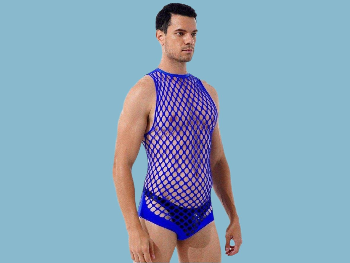 Club Mesh – Sleeveless Gay Bodysuit