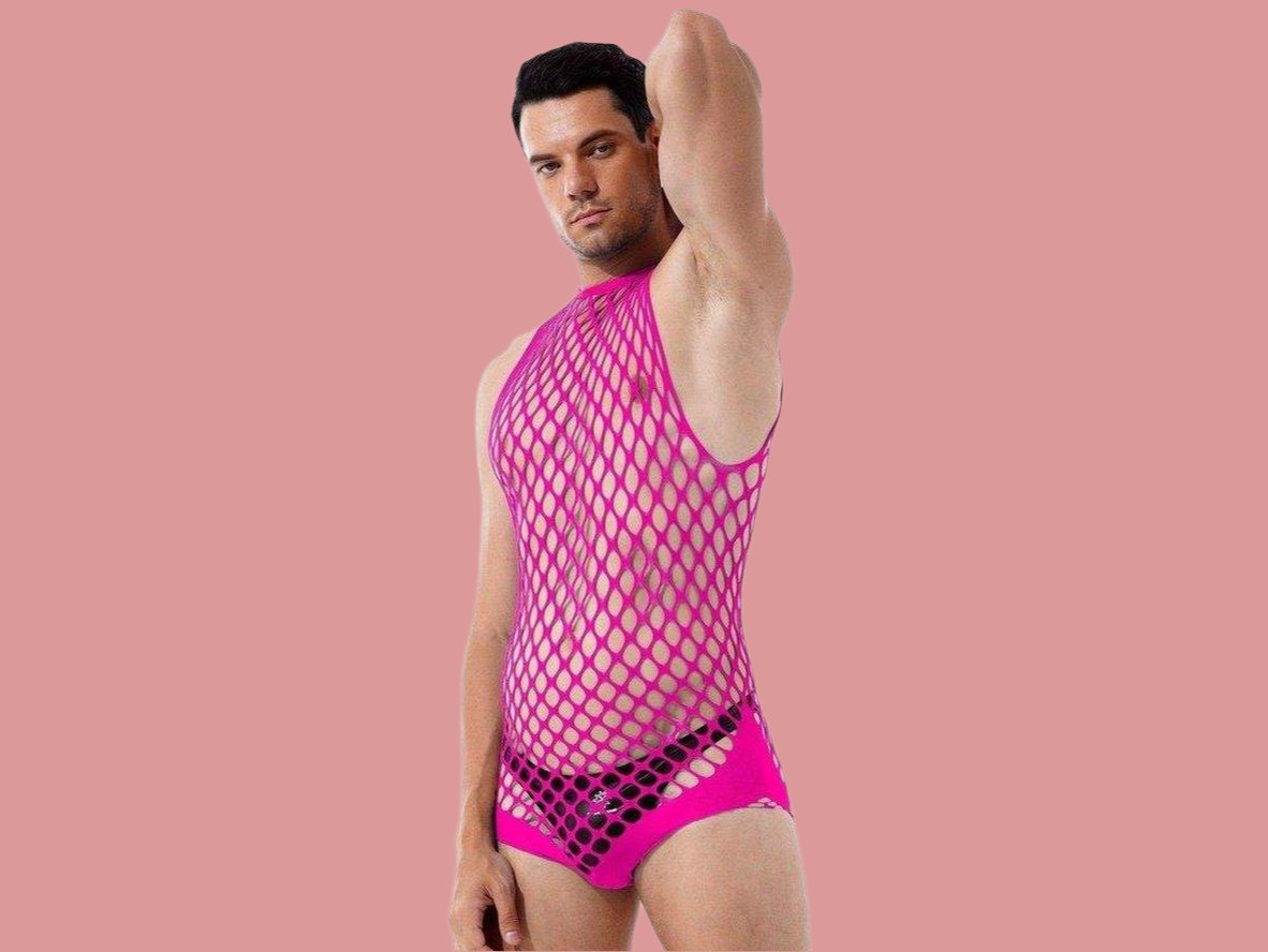 Club Mesh – Sleeveless Gay Bodysuit