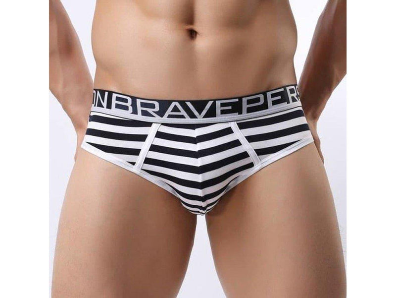 Coastal Stripe – Cotton Stretch Gay Briefs