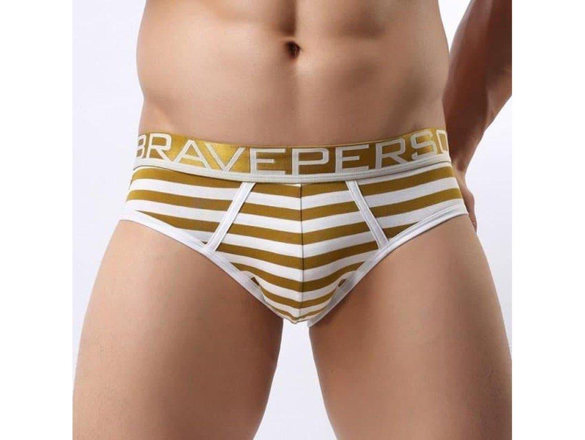 Coastal Stripe – Cotton Stretch Gay Briefs