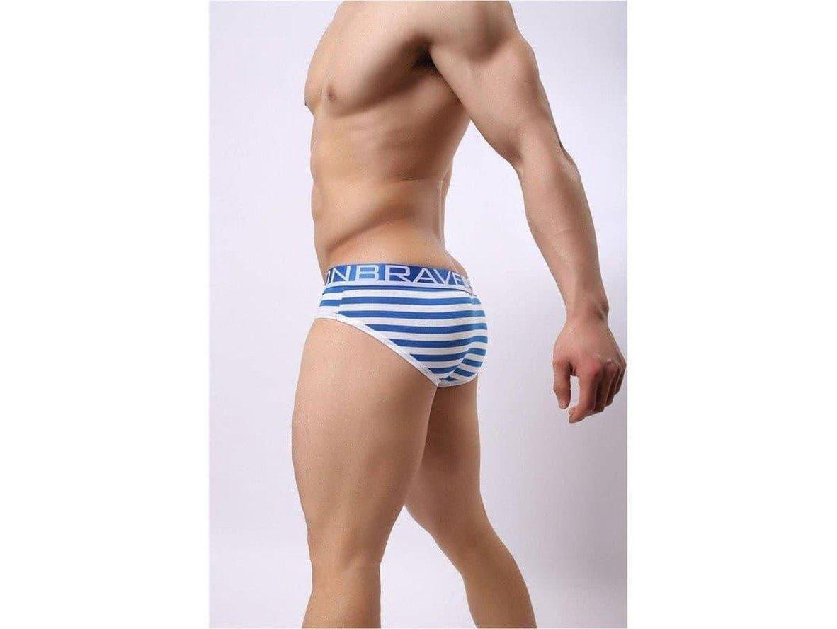 Coastal Stripe – Cotton Stretch Gay Briefs
