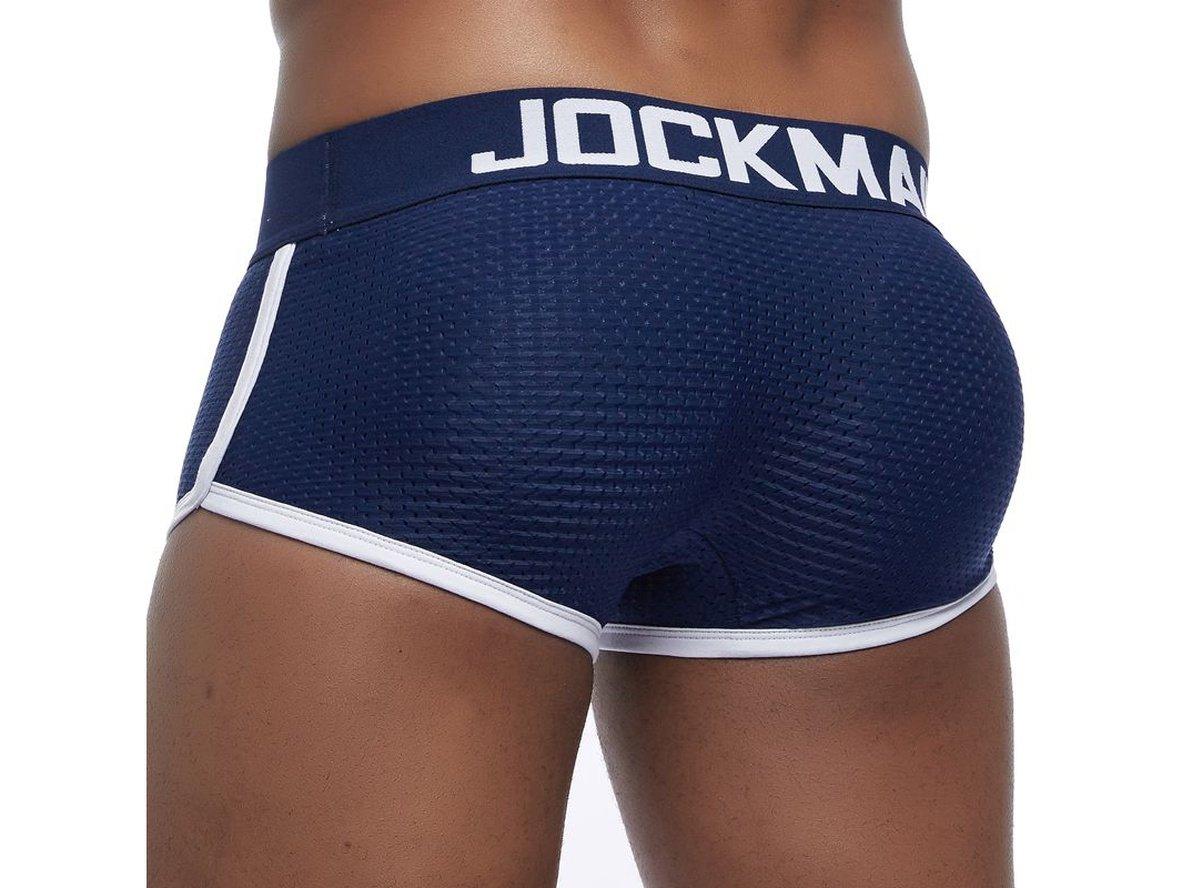 Gay Boxer Briefs | JOCKMAIL Mesh Butt Lifter Pouch Padded Boxers