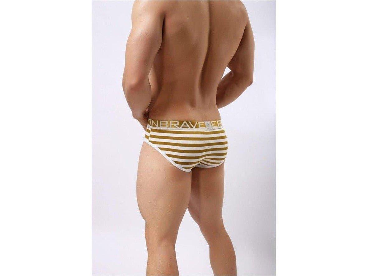 Gay Briefs | BRAVE PERSON Underwear Cotton Stripe Briefs