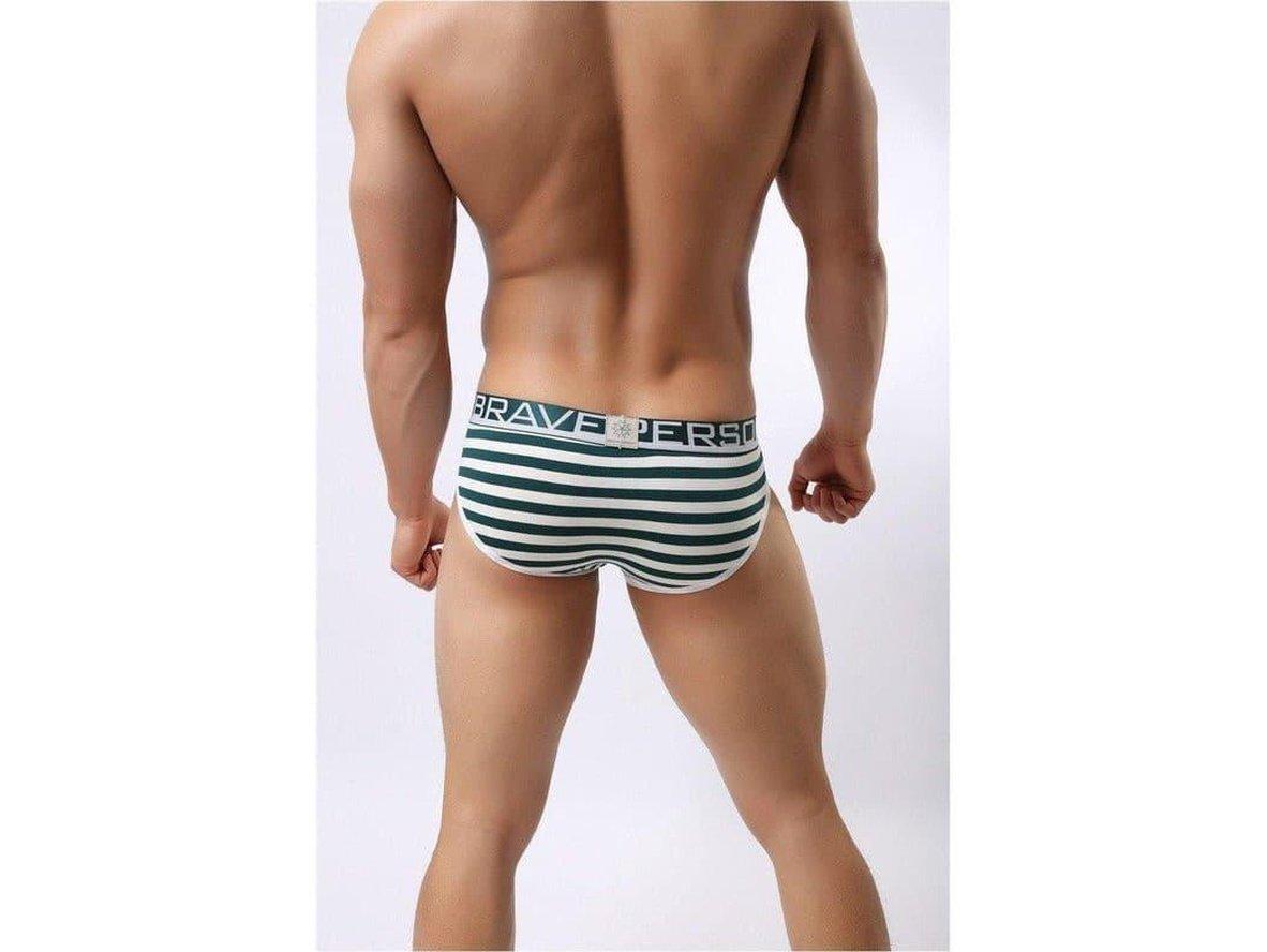 Gay Briefs | BRAVE PERSON Underwear Cotton Stripe Briefs