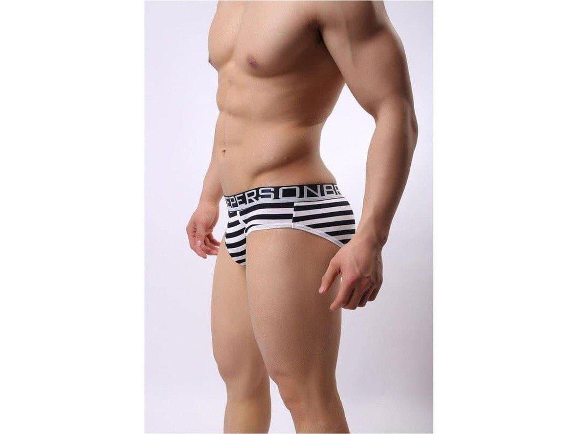 Gay Briefs | BRAVE PERSON Underwear Cotton Stripe Briefs