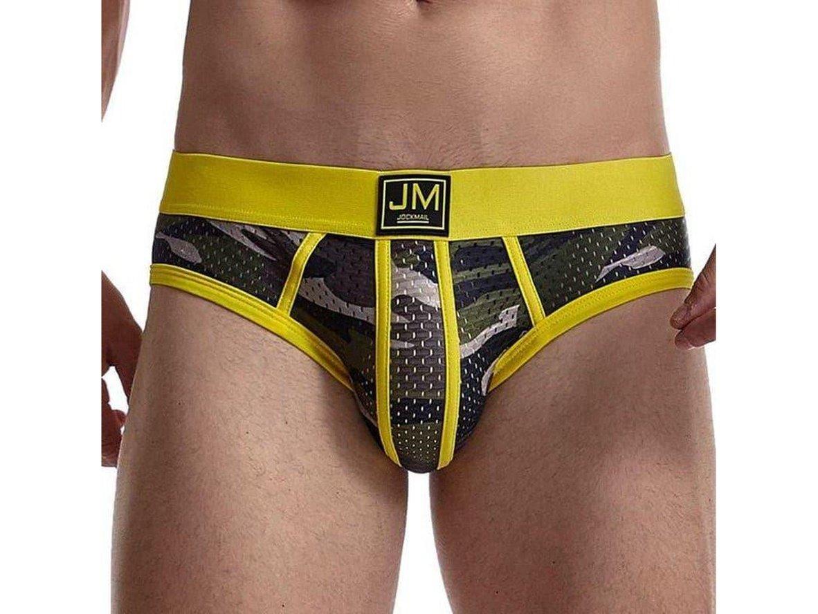 Gay Briefs | JOCKMAIL Underwear Camo Mesh Briefs