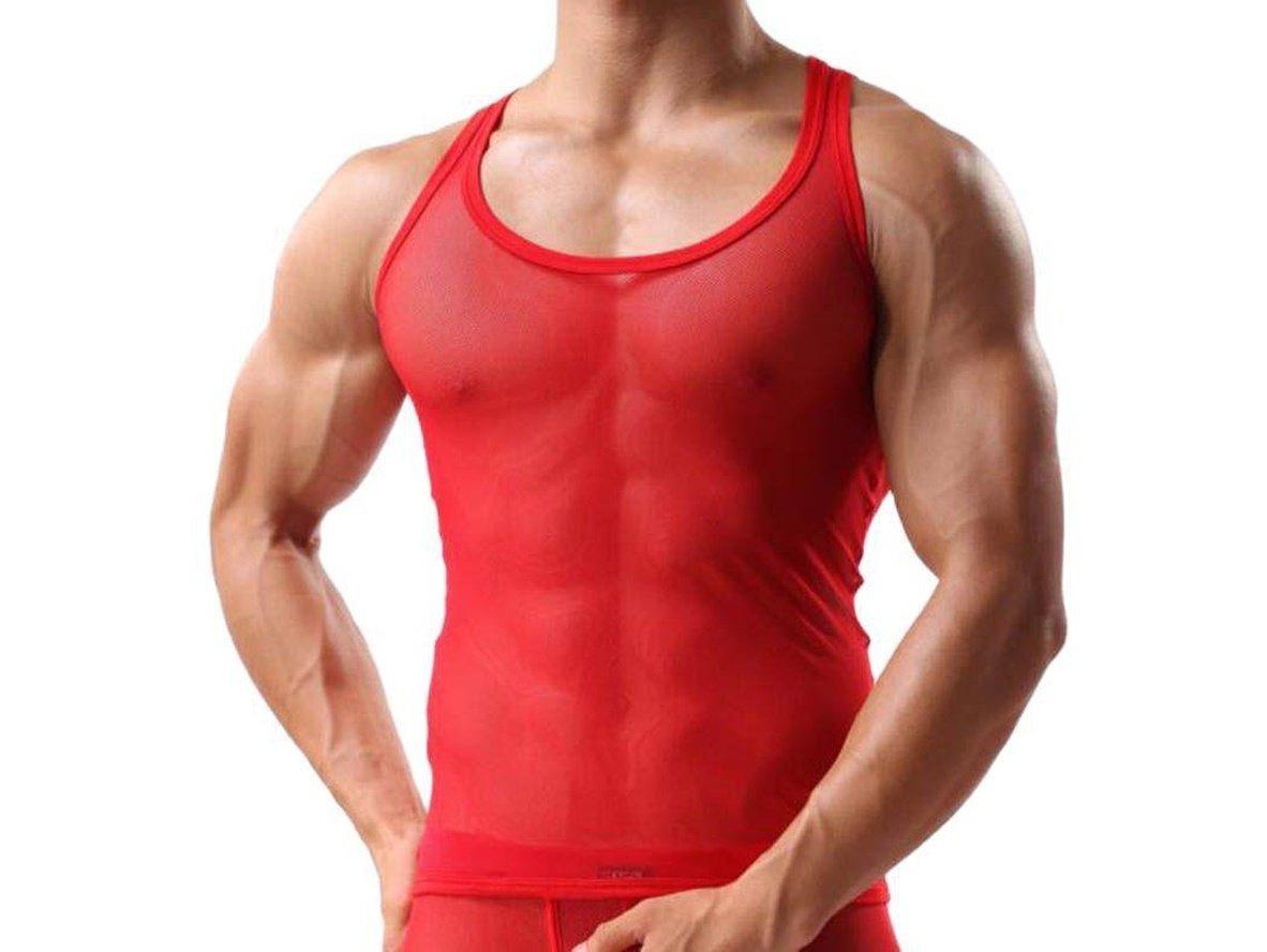 Gay Gym Tops | Sexy Mesh Tank Top