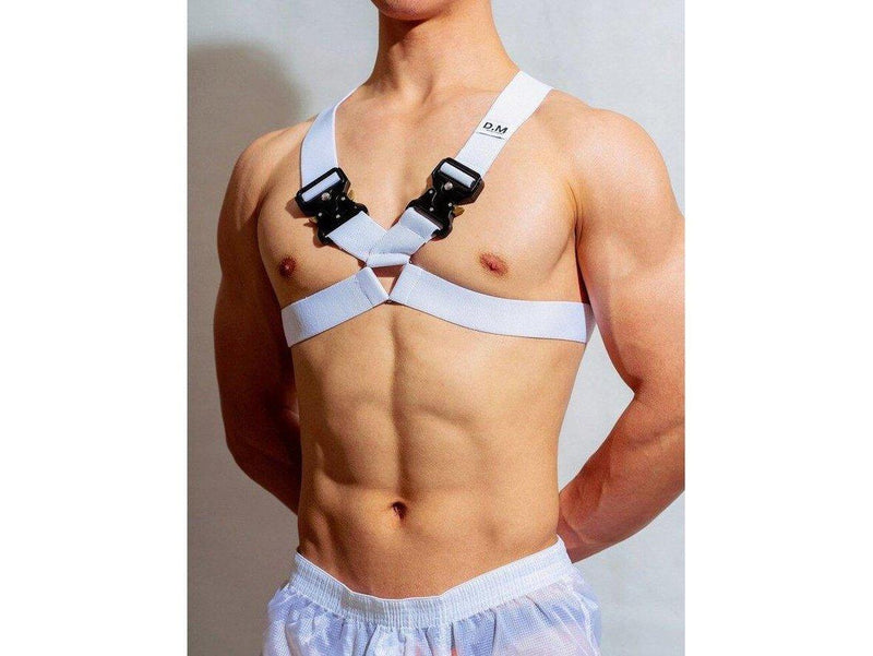 Gay Harness | D.M. Designer Shoulder Strap Harness Metal Buckles