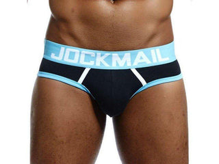 Gay Jock Briefs | JOCKMAIL Underwear Open Butt Jock Briefs - Black / M Waist 27-30"