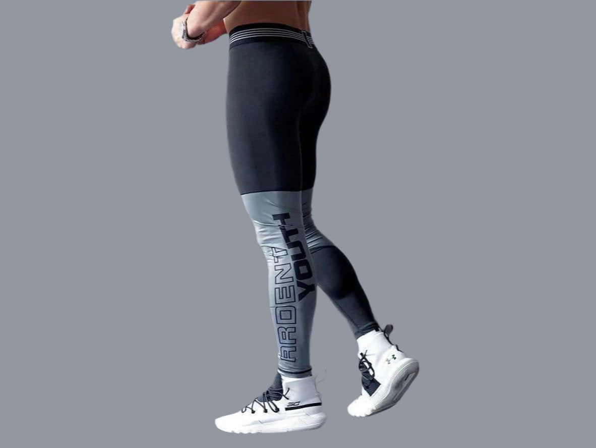 Gay Leggings | Gym Compression Contrast Tights