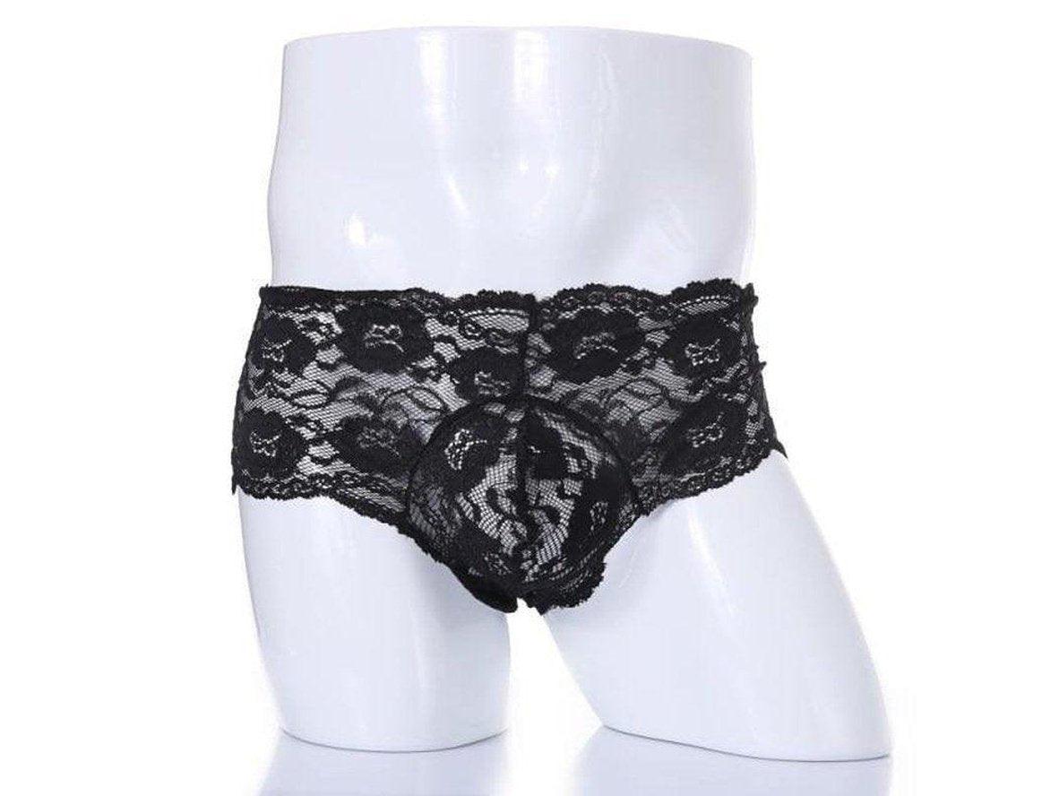 Gay Lingerie | CLEVER-MENMODE Underwear Sexy Lace See-Through Briefs